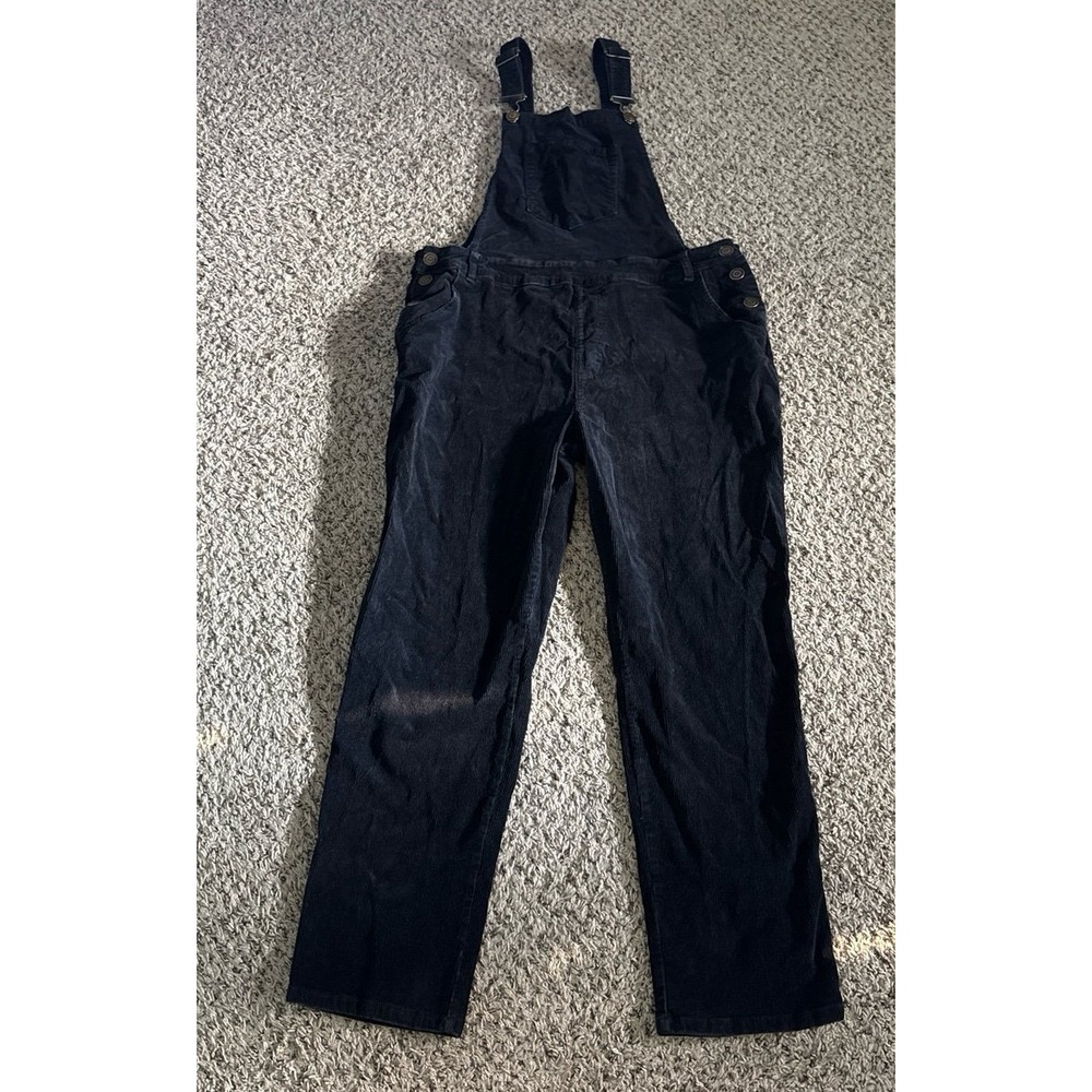 K.Jordan Women's Black Corduroy Overalls Size‎ XL
